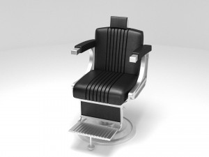 barber chair 3Dモデル