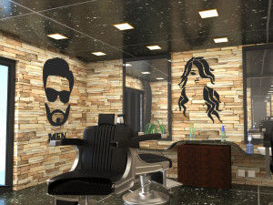 hair saloon 3D 模型