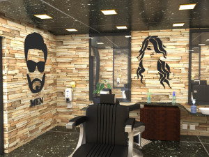 hair saloon 3D 模型