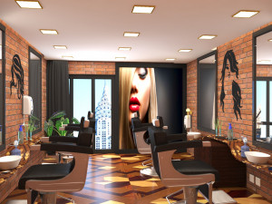 beauty salon women 3D 모델