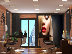 beauty salon women 3D 모델