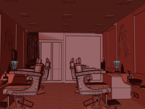 beauty salon women 3D 모델