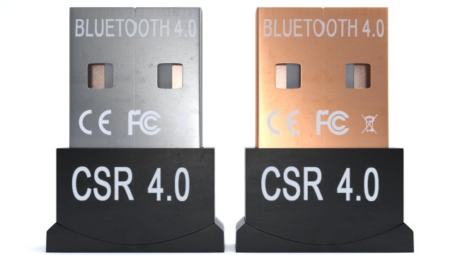 wireless bluetooth adapter device 3D Model .c4d .max .obj .3ds .fbx .stl .blend 