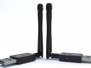 bluetooth wi-fi usb adapter edup low-poly Modello 3D
