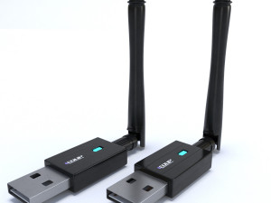 bluetooth wi-fi usb adapter edup low-poly Modello 3D