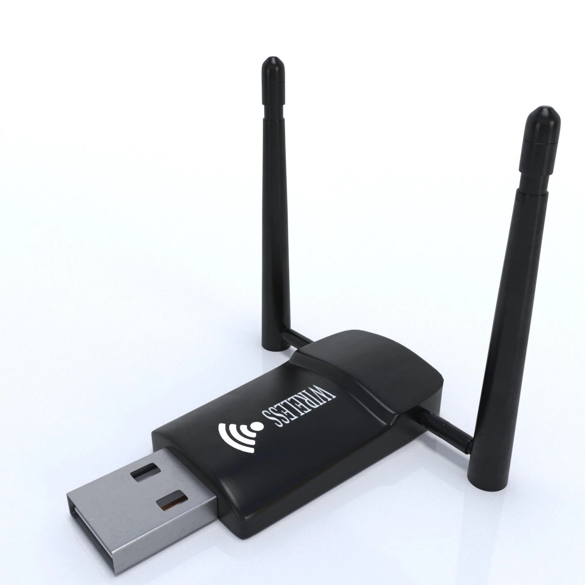 wifi usb adapter dual 3D Model .c4d .max .obj .3ds .fbx .stl .blend