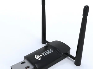 adattatore USB wifi doppio Modello 3D