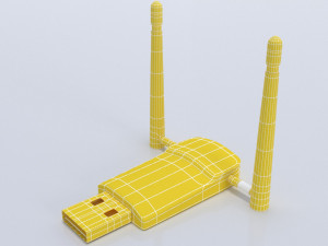 wifi usb adapter dual 3D 模型