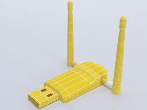 wifi usb adapter dual 3D Model