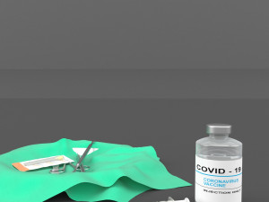 corona vaccine Modelo 3D