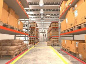 warehouse 3D मॉडल