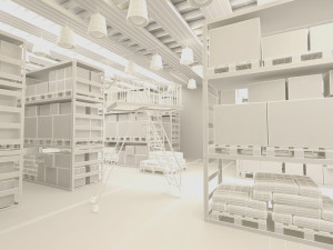warehouse 3D मॉडल