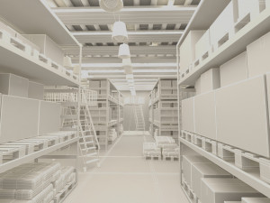 warehouse 3D मॉडल
