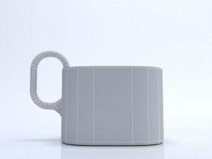 coffee cup low-poly 3D Модель
