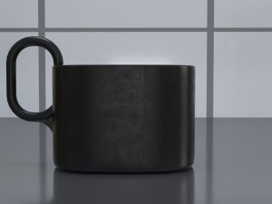 interior kitchen tableware scene low-poly Modelo 3D
