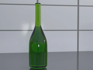 interior kitchen tableware scene low-poly 3D Model