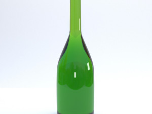 wine bottles 3D Модель