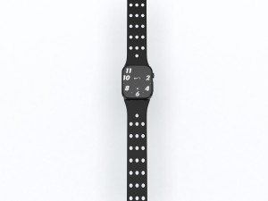 apple watch nike edition low-poly 3D 모델