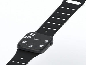 apple watch nike edition low-poly 3D 모델