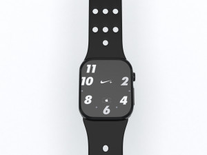 apple watch nike edition low-poly 3D 모델