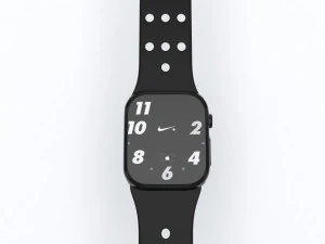 apple watch nike edition low-poly 3D Model