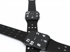 apple watch nike edition low-poly 3D 모델