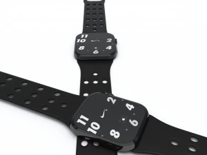 apple watch nike edition low-poly 3D Model