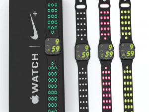 Apple Watch Series 6 edycja Nike we wszystkich kolorach Model 3D