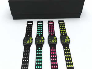 apple watch series 6 nike edition all colors 3D 모델