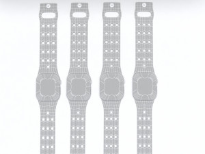 apple watch series 6 nike edition all colors 3D 모델