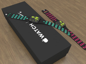 apple watch nike edition all colors low-poly Model 3D