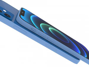 apple iphone 12 with apple watch 6 3D Model
