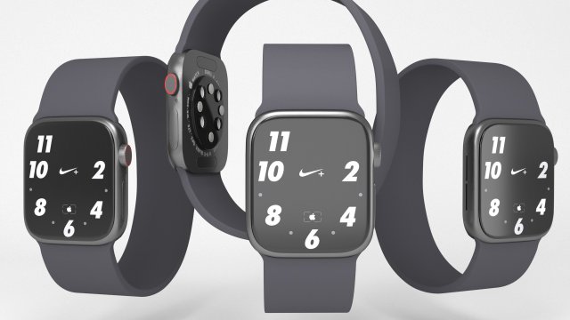 apple watch 6 black product 3Dモデル .c4d .max .obj .3ds .fbx .stl .blend 