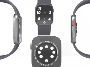 apple watch 6 black product 3D Model