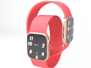 apple watch serie 6 rrmm rojo Modelo 3D