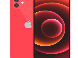 apple iphone 12 red Model 3D