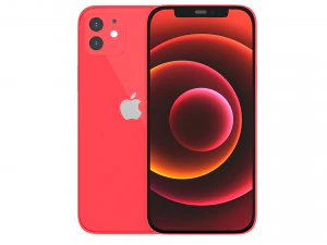 애플 아이폰 12 레드 3D 모델