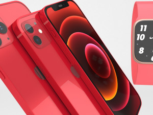 iphone 12 with apple watch 6 3D Модель