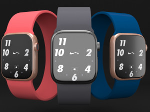 apple watch series 6 all colors set  3D Model