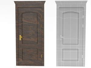 wooden door Modelo 3D