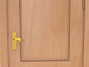 entrance wooden door 3D Model