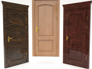 wooden door collection 3D Model
