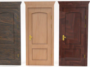 wooden door collection 3D Model
