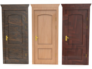wooden door collection Modelo 3D