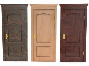 wooden door collection 3D Model