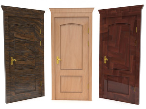 wooden door collection Modelo 3D