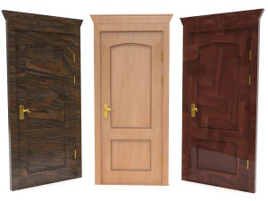 wooden door collection 3D Model