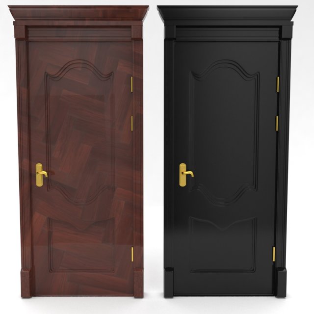 modern interior door set 3D 모델 .c4d .max .obj .3ds .fbx .stl .blend 