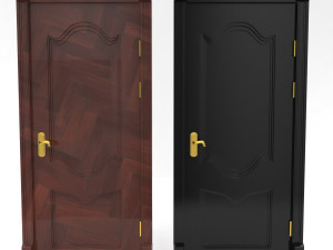 modern interior door set 3D Model