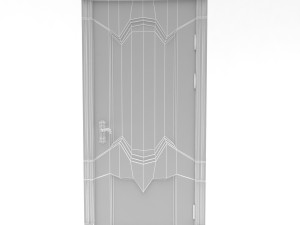 modern interior door set 3D 모델